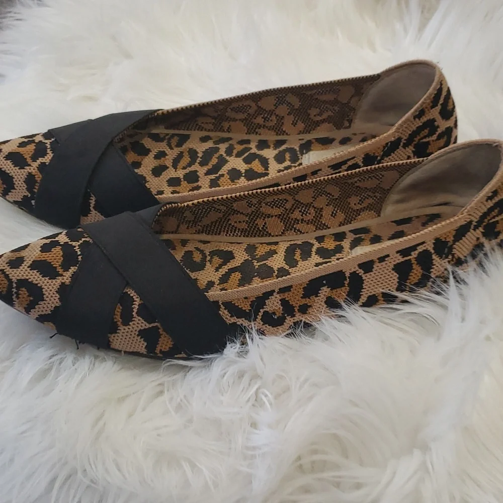 Steve Madden leopard Mob Wife flats shoe size 8.5 - Picture 13 of 14